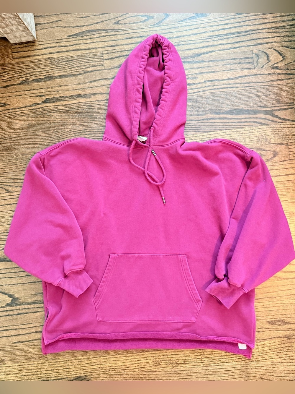 Athleta Terry Oversized Women's Hoodie Sweatshirt - Wildberry - size small